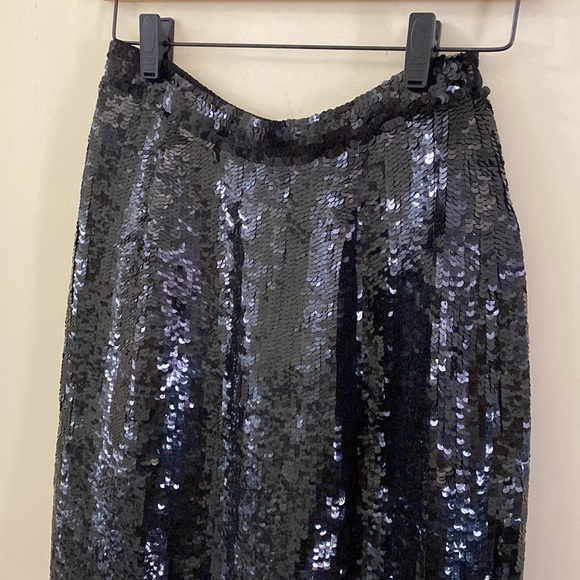 Vintage Modi Silk Sequins Skirt Size M - Picture 3 of 5